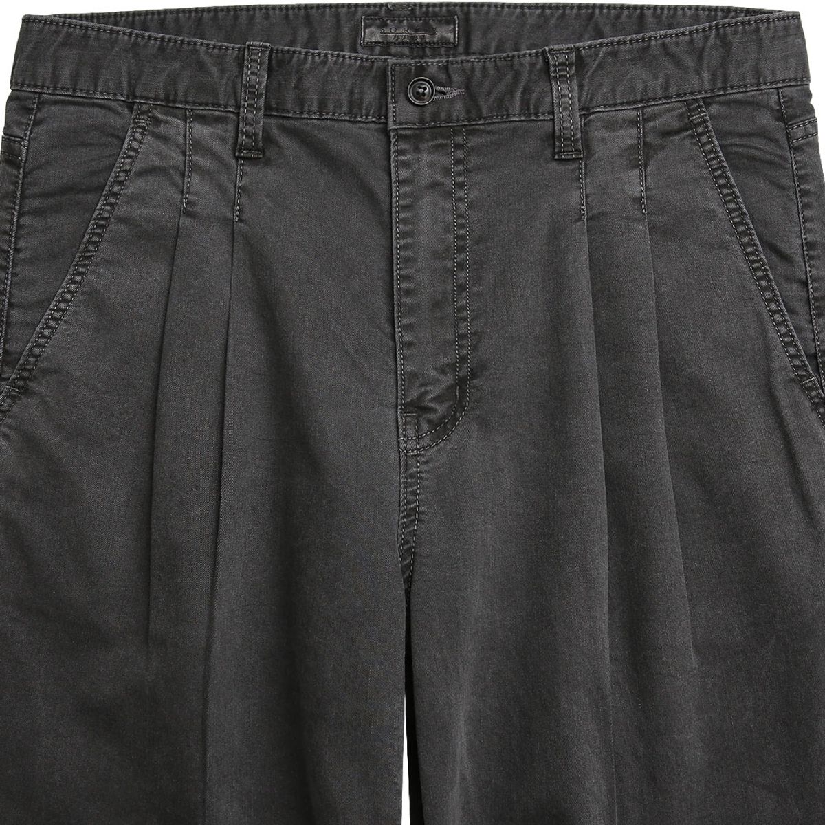 솔티(SORTIE) ISKO Wide Denim Trousers (Dark Gray)