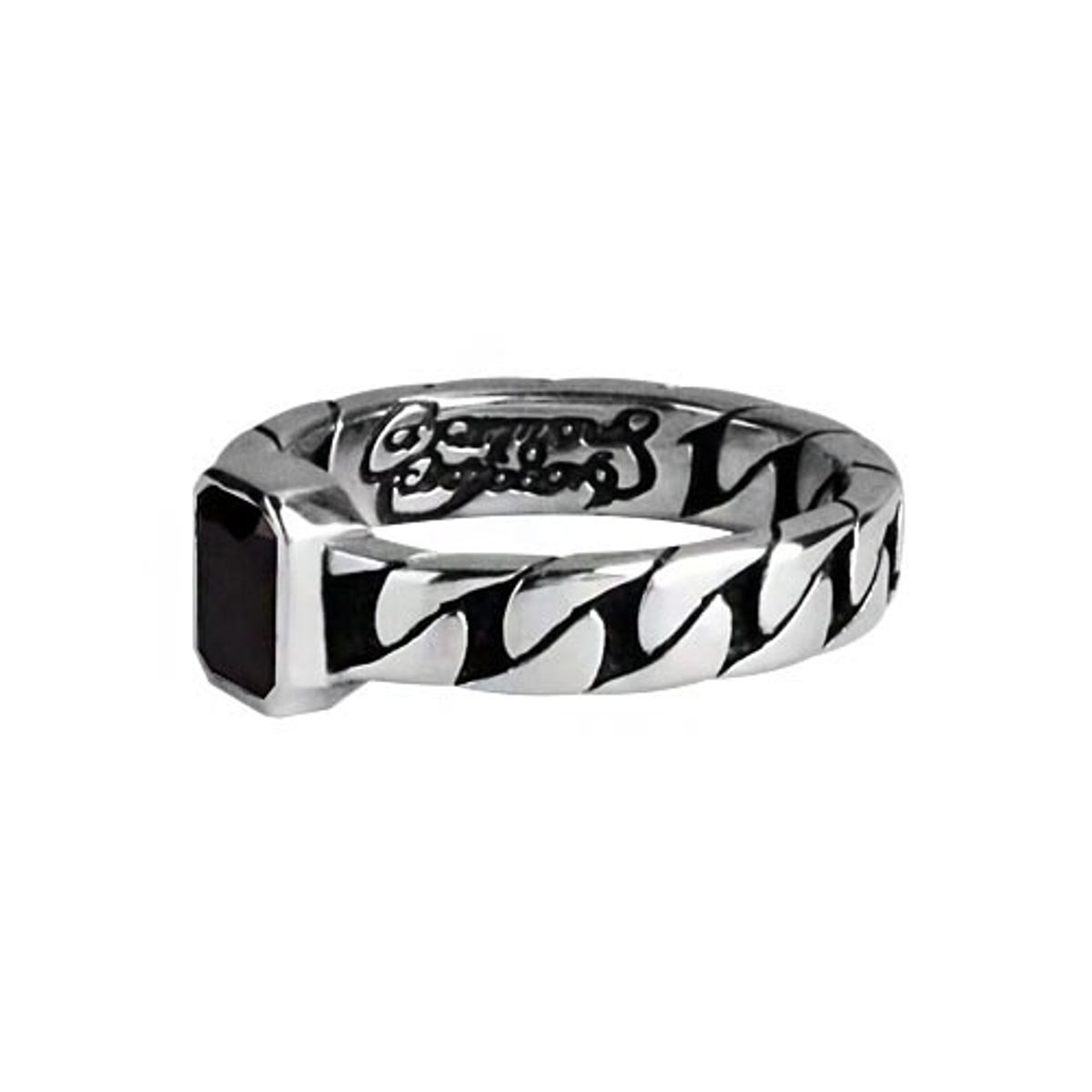 어나니머스아티즌(ANONYMOUS ARTISAN) Oldschool Chain Onyx Ring