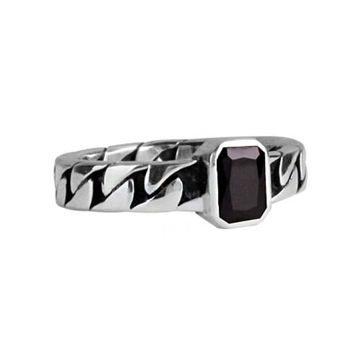 어나니머스아티즌(ANONYMOUS ARTISAN) Oldschool Chain Onyx Ring