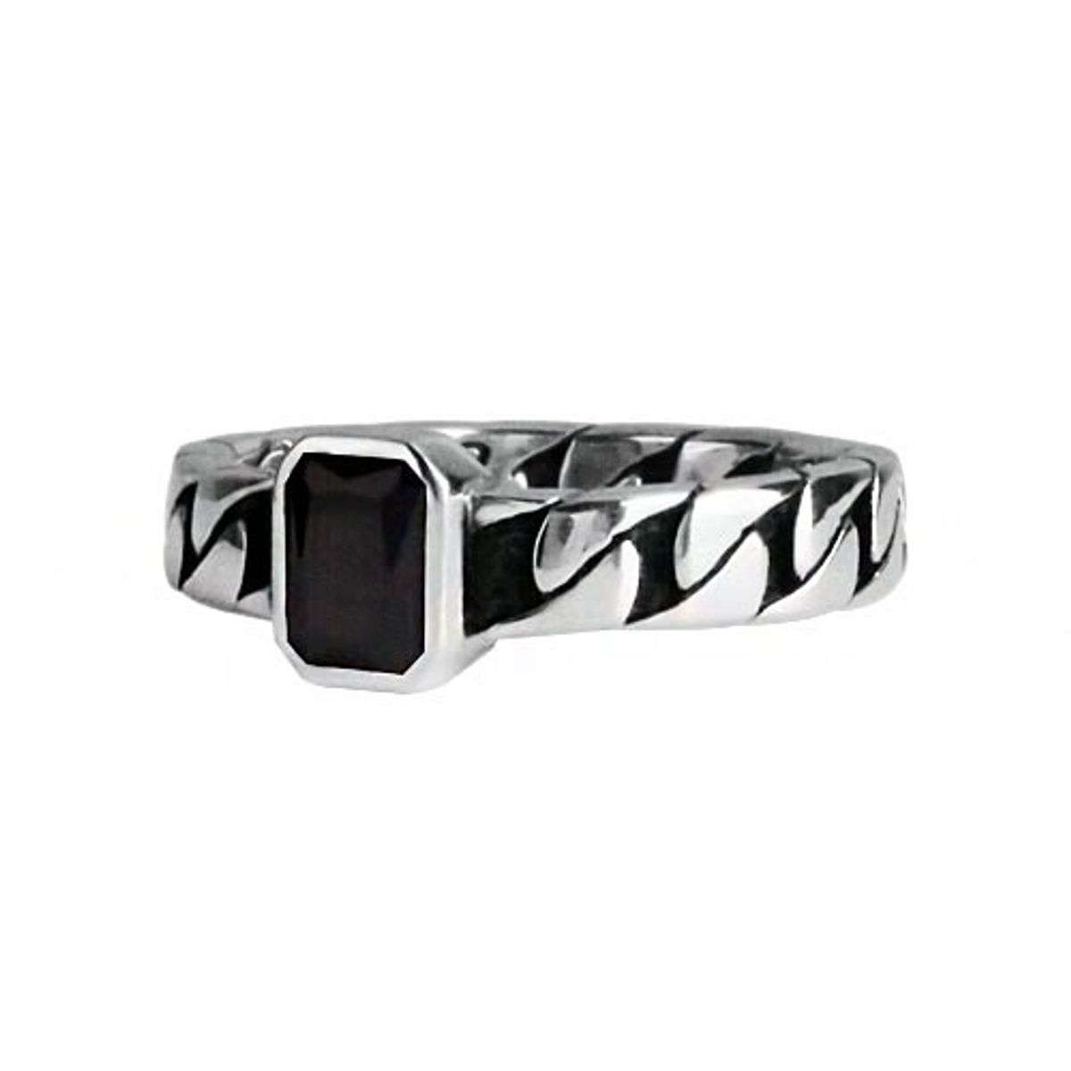 어나니머스아티즌(ANONYMOUS ARTISAN) Oldschool Chain Onyx Ring
