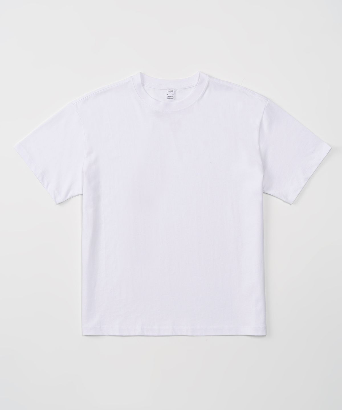 토피(TOFFEE) 베이직 하프 크롭 티 (WHITE)