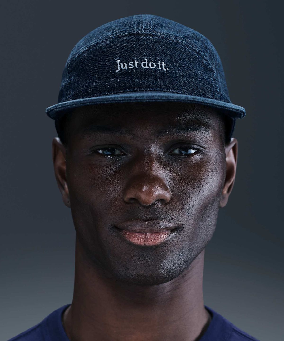 나이키(NIKE) 플라이 언스트럭처 데님 캡 - 칼리지 네이비:화이트 / IB2345-419