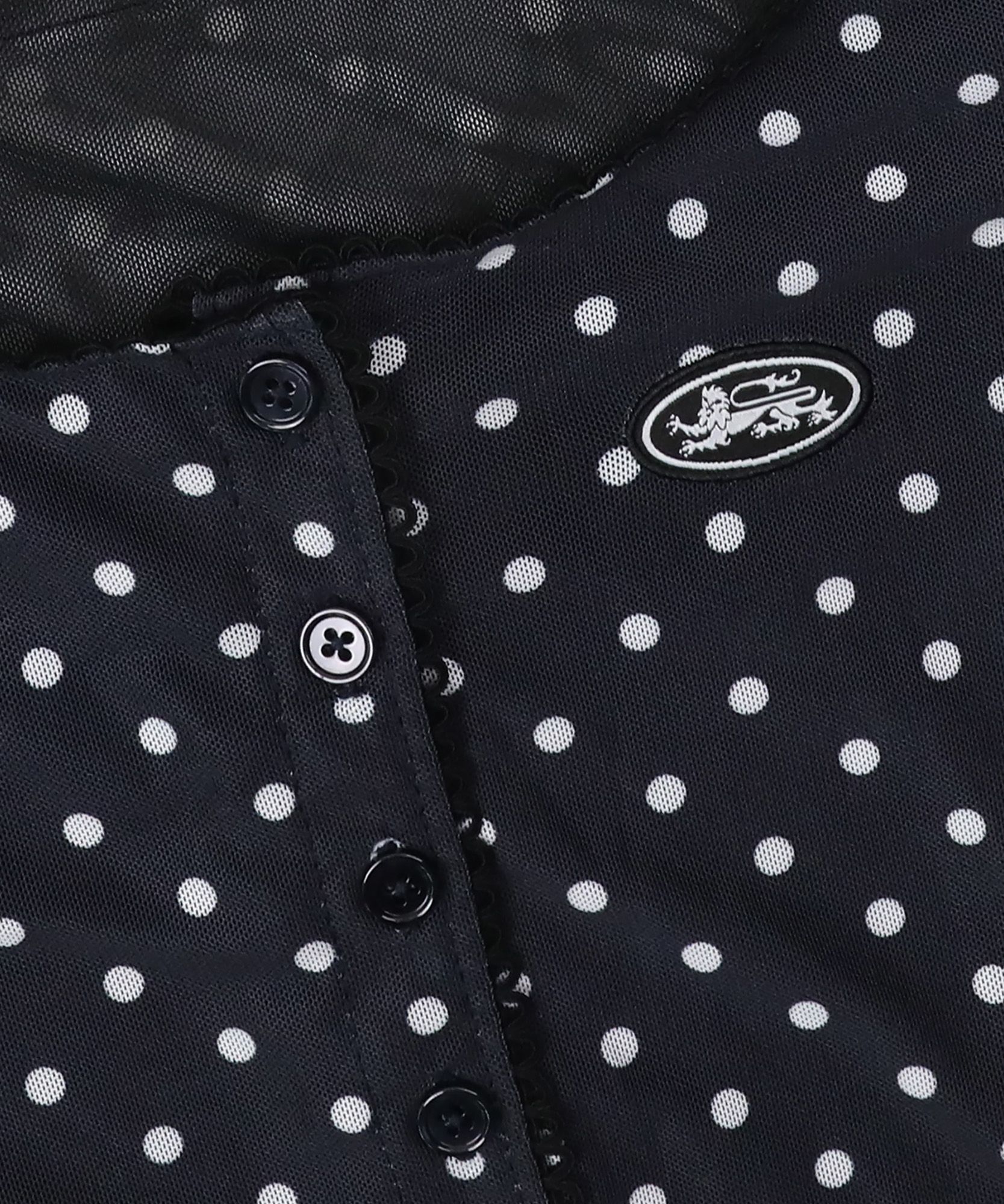 BADBLOOD ♥ Splash Dot Round Cardigan /追跡付 MUSINSA公式 | BADBLOOD [AQUA] Splash Dot Round Cardigan - Navy