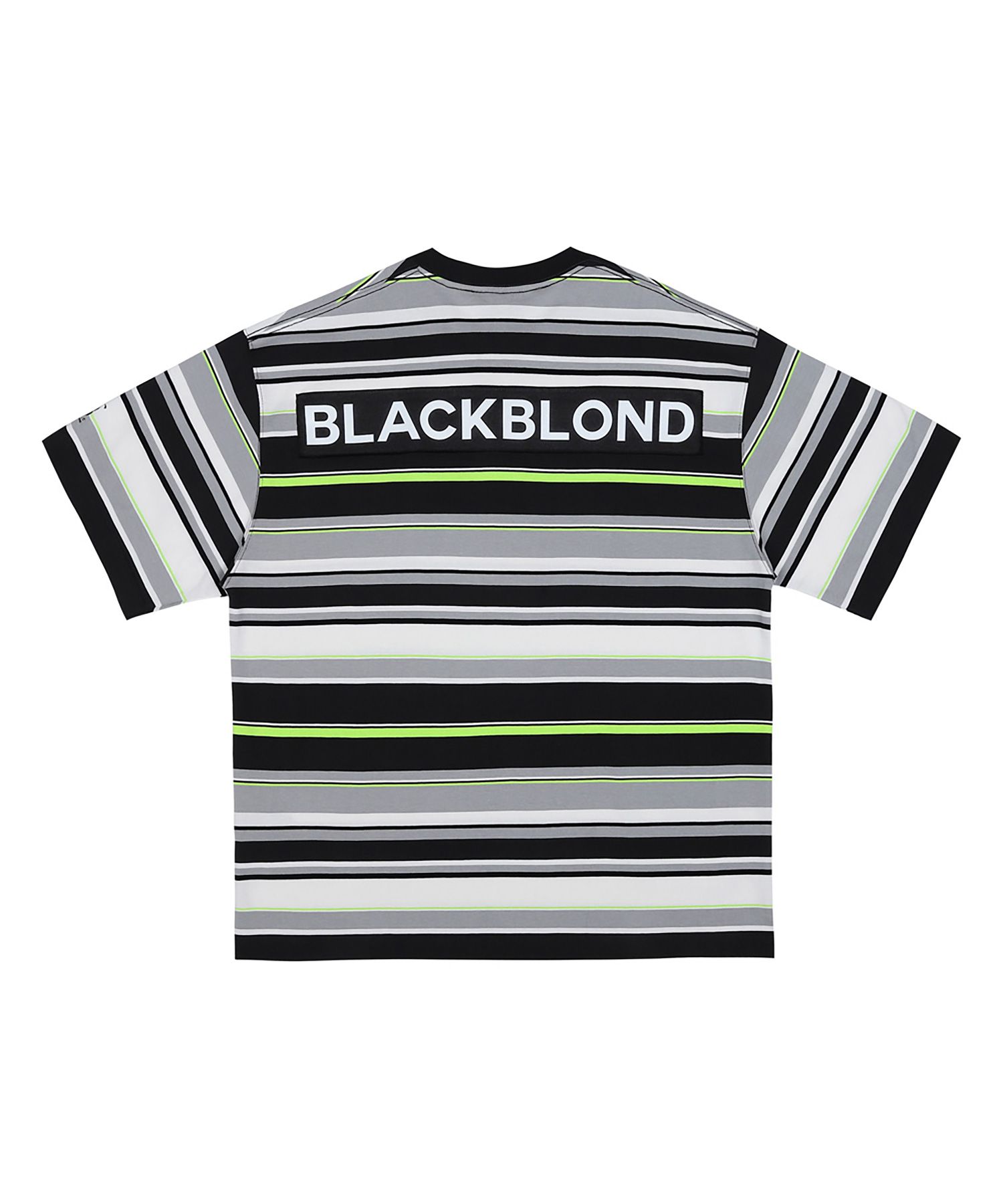 MUSINSA | BLACKBLOND Vivid Multi Stripe Patch Logo Short
