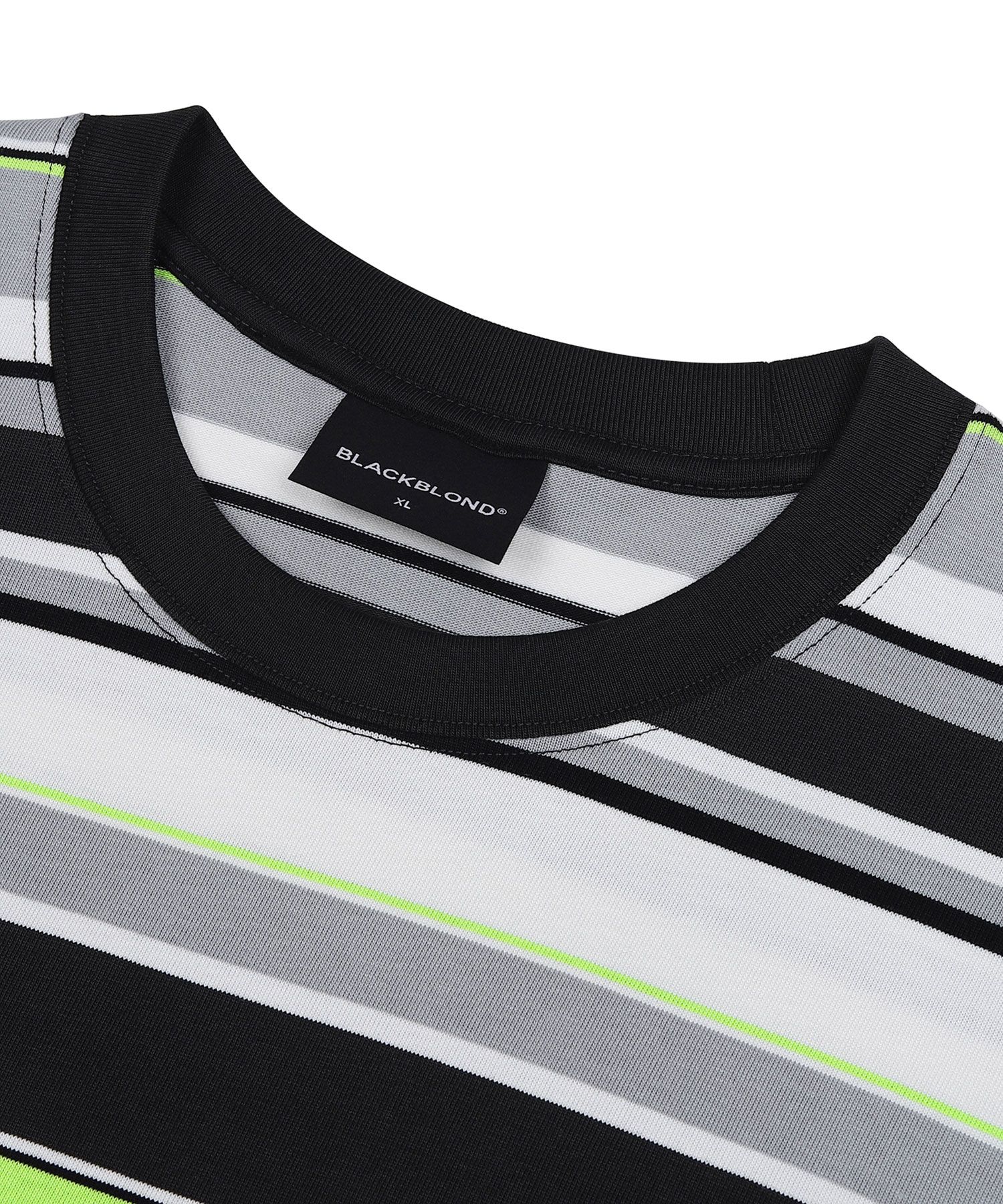 MUSINSA | BLACKBLOND Vivid Multi Stripe Patch Logo Short