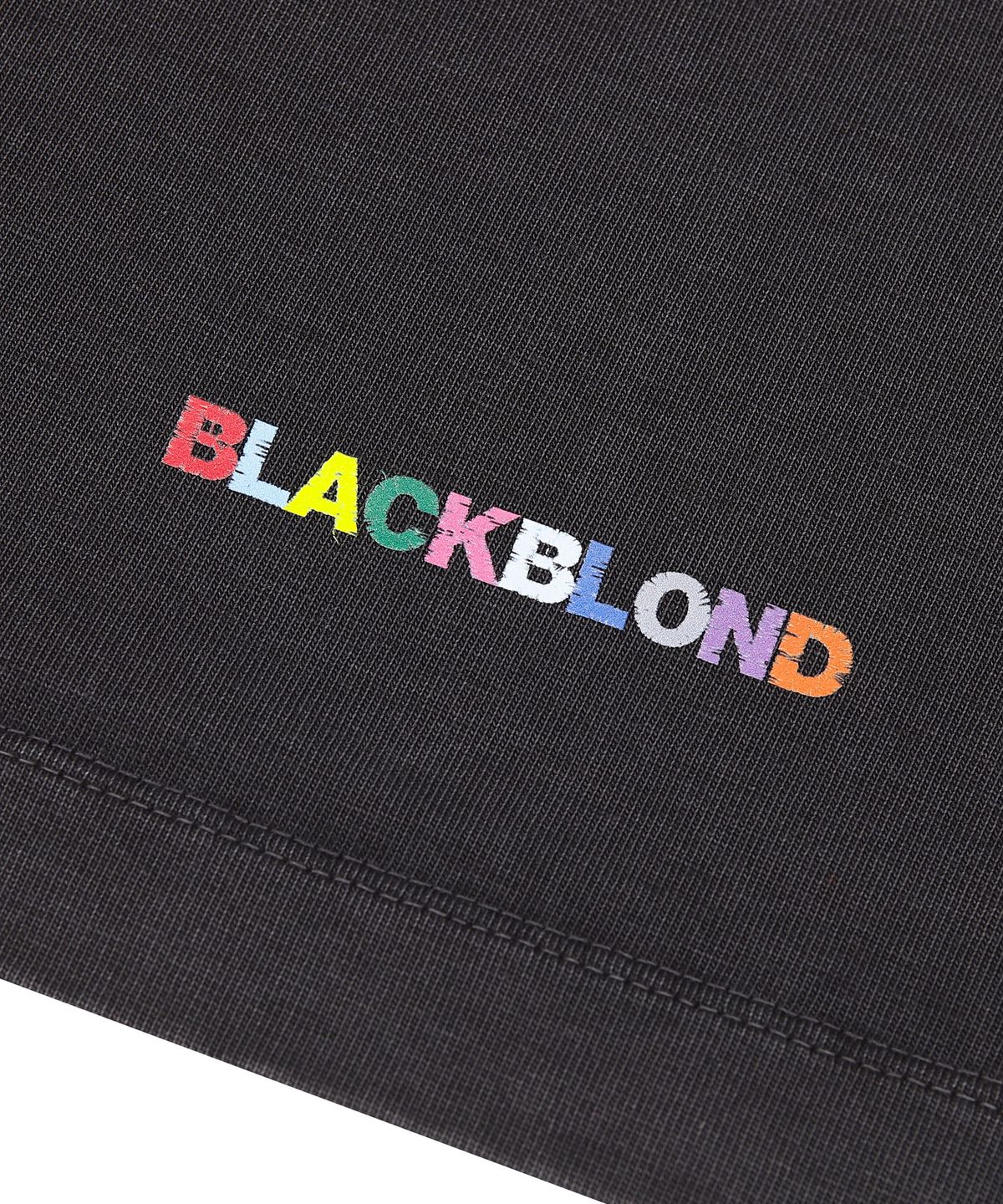 블랙블론드(BLACKBLOND) 비비디 언커버 컬러스 로고 피그먼트 반팔티 (빈티지 블랙)