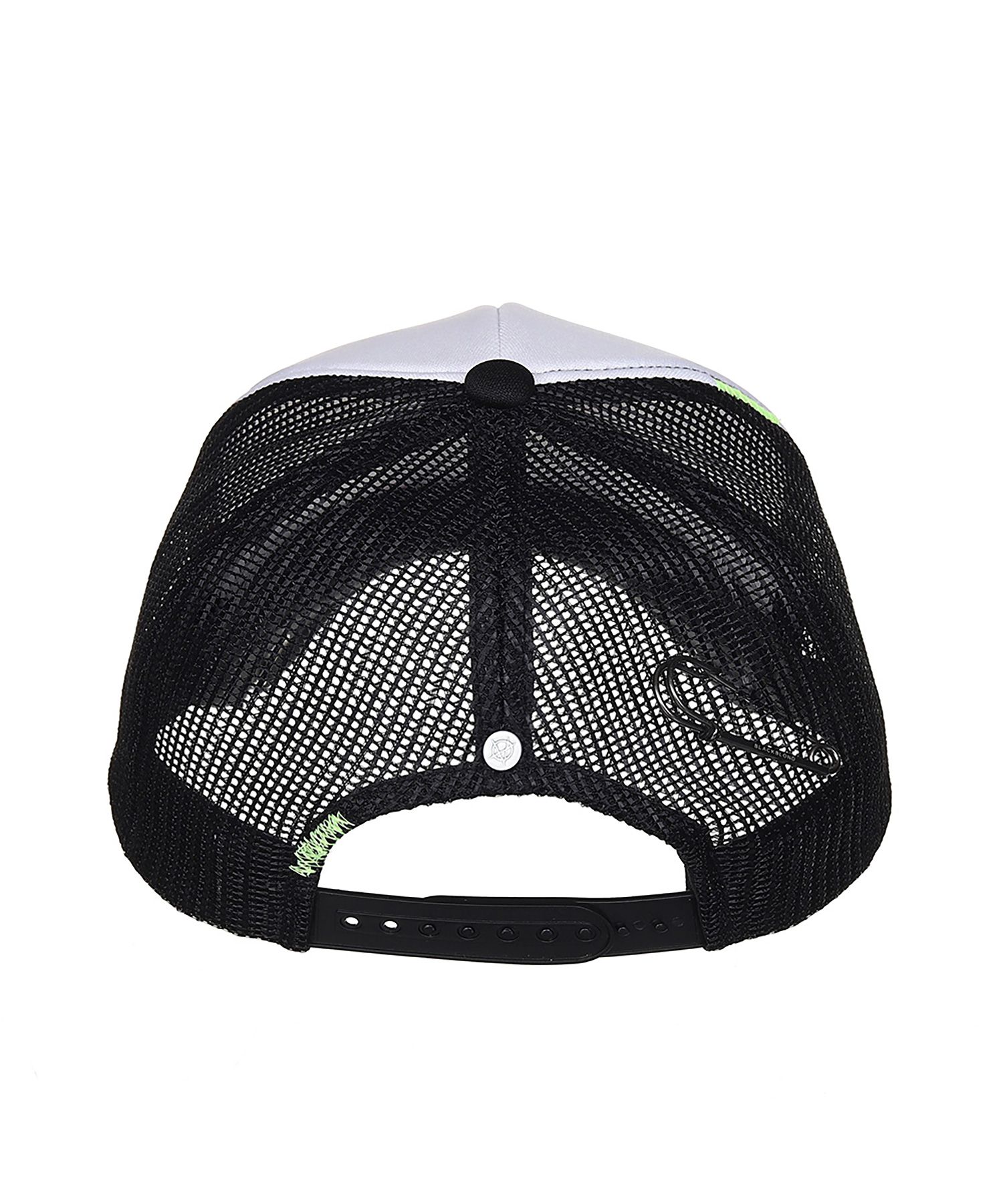 MUSINSA | BLACKBLOND Vivid Pop Clash Trucker Mesh Cap (Black)