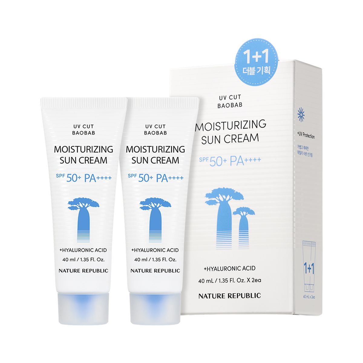 네이처리퍼블릭(NATURE REPUBLIC) [2pack] 유브이컷 바오밥 수분 선크림 SPF50+ PA++++