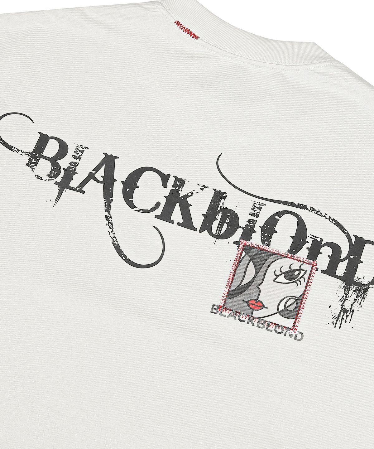 블랙블론드(BLACKBLOND) 비비디 팝 클래쉬 피그먼트 반팔티 (빈티지 화이트)