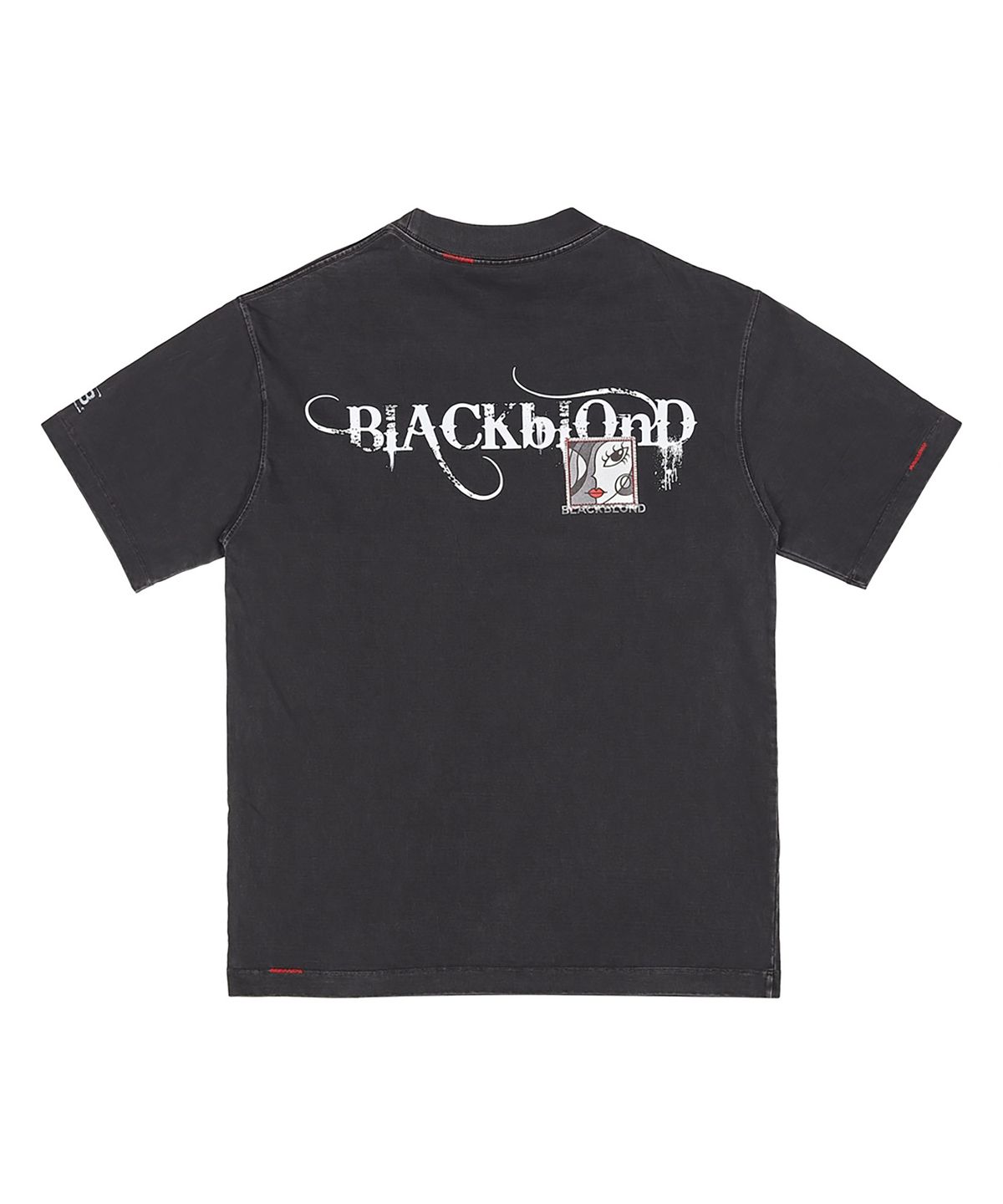 블랙블론드(BLACKBLOND) 비비디 팝 클래쉬 피그먼트 반팔티 (빈티지 블랙)