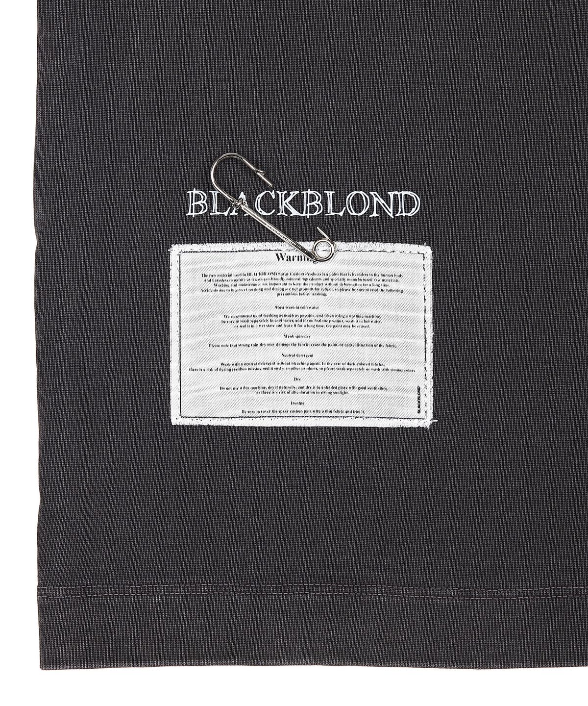 블랙블론드(BLACKBLOND) 비비디 팝 클래쉬 피그먼트 반팔티 (빈티지 블랙)