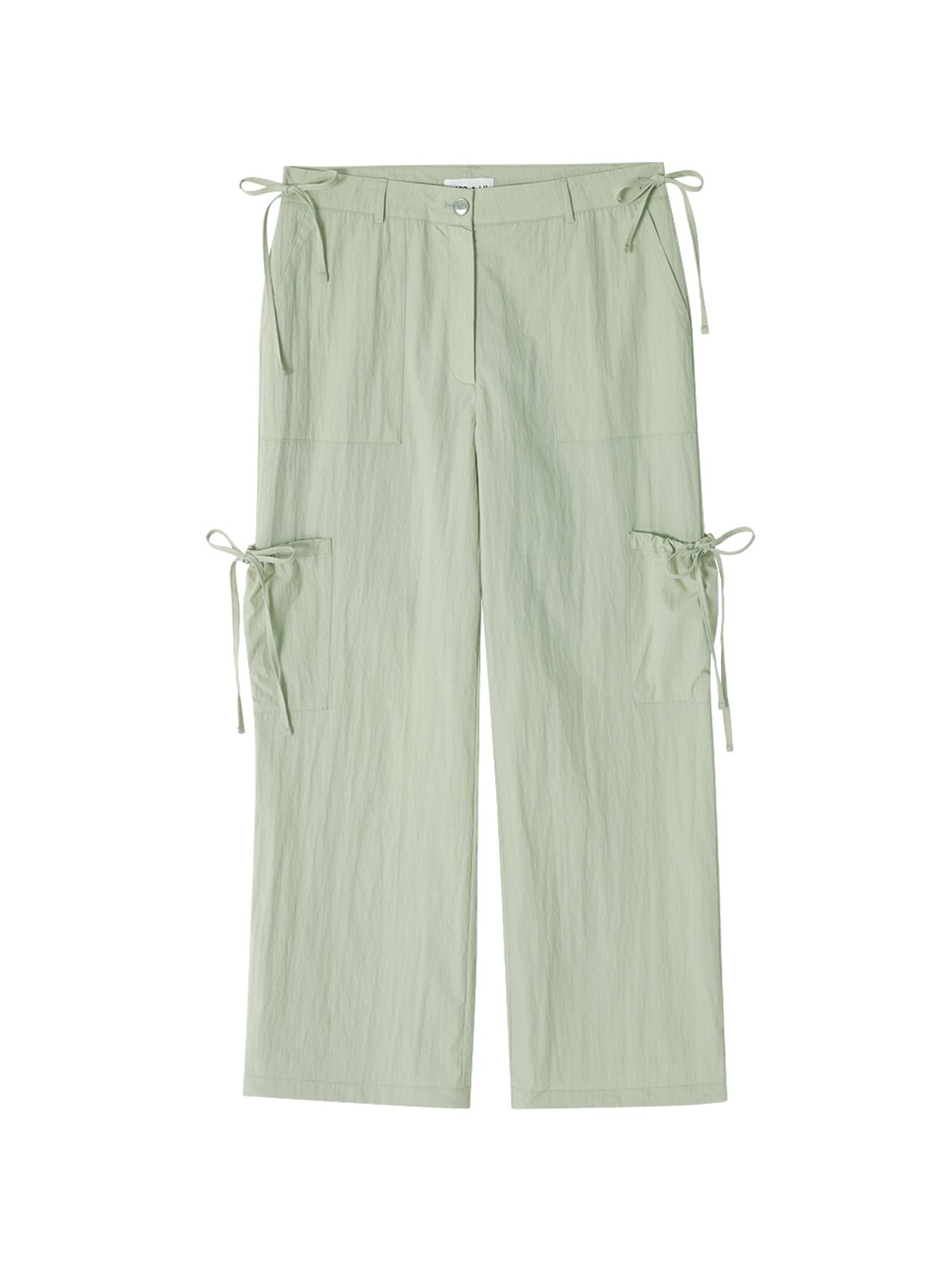 랭앤루(LANGNLU) TERNI Ribbon Shirring Pants(테르니)_LIGHT GREEN