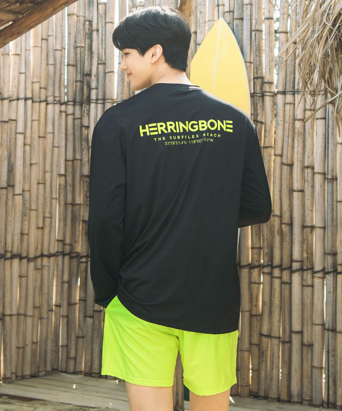 헤링본(HERRINGBONE) [SET] 남성 래쉬가드세트 루즈핏 긴팔 & 스윔팬츠 3종 택1 RE325