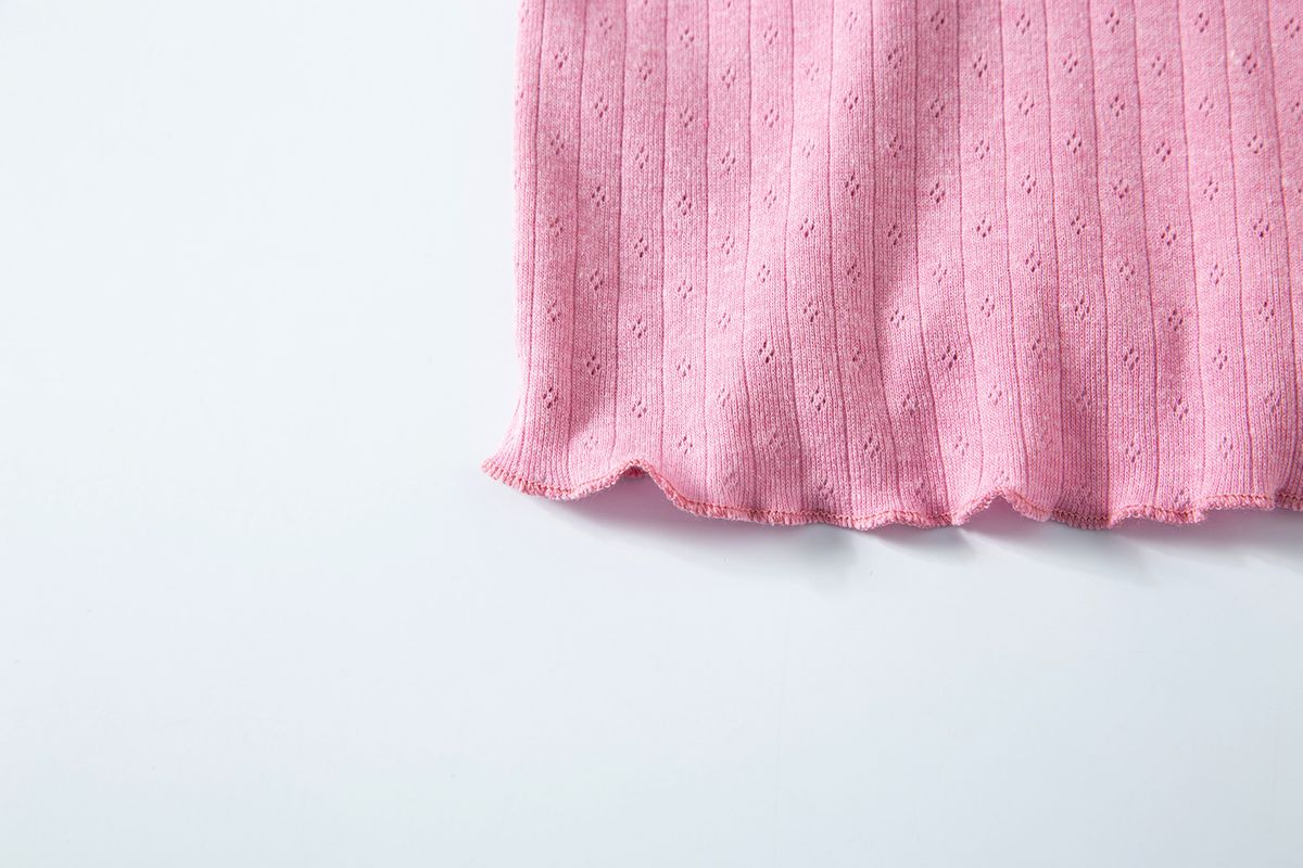 샐러드바구니(SALAD BAGUNI) Frill lace cap sleeve - pink