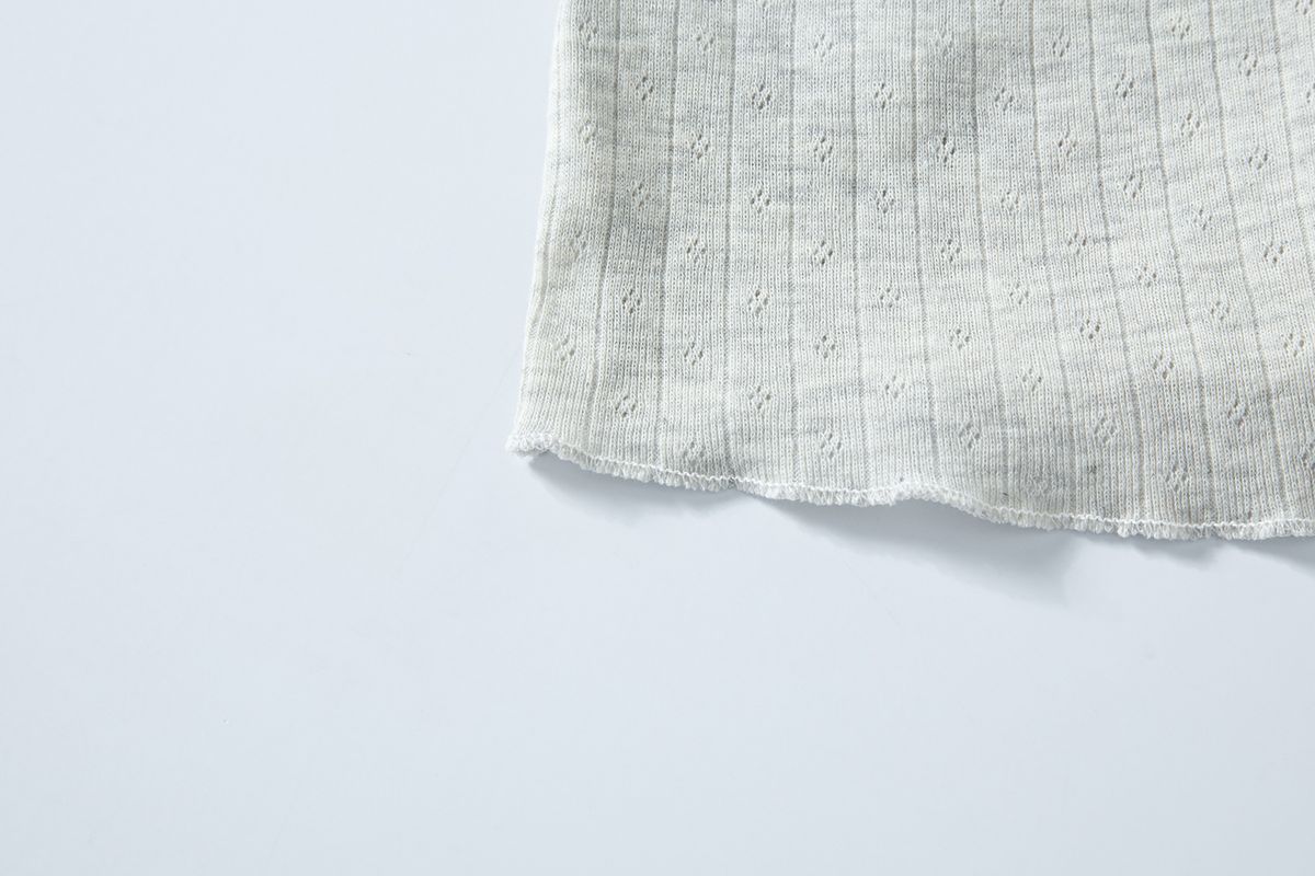 샐러드바구니(SALAD BAGUNI) Frill lace cap sleeve - gray