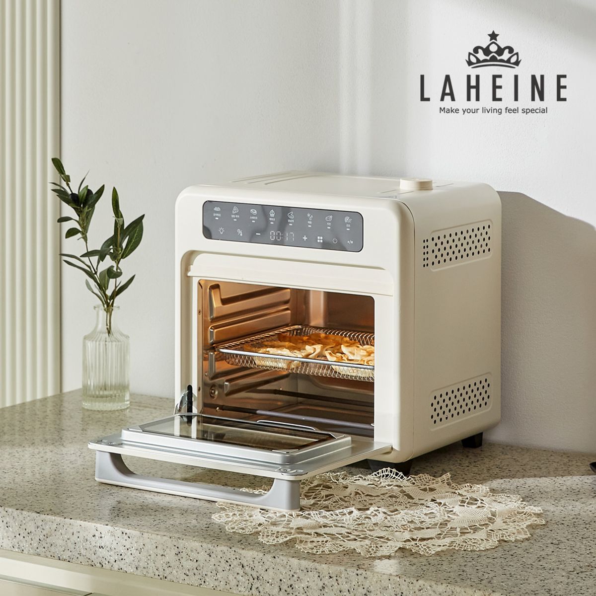 라헨느(LAHEINE) 더 퀸 304 올스텐 디지털 스팀오븐 에어프라이어 16리터