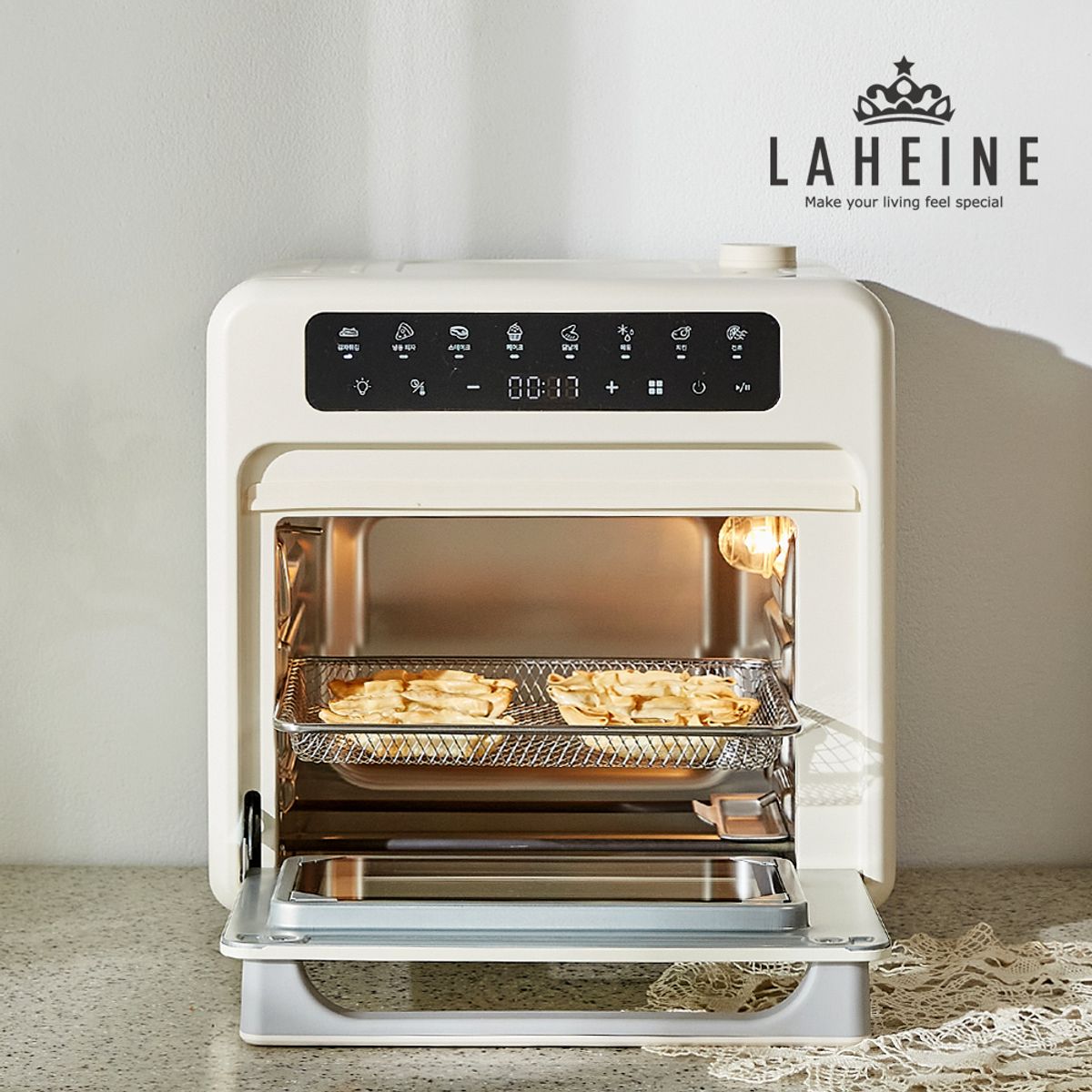 라헨느(LAHEINE) 더 퀸 304 올스텐 디지털 스팀오븐 에어프라이어 16리터