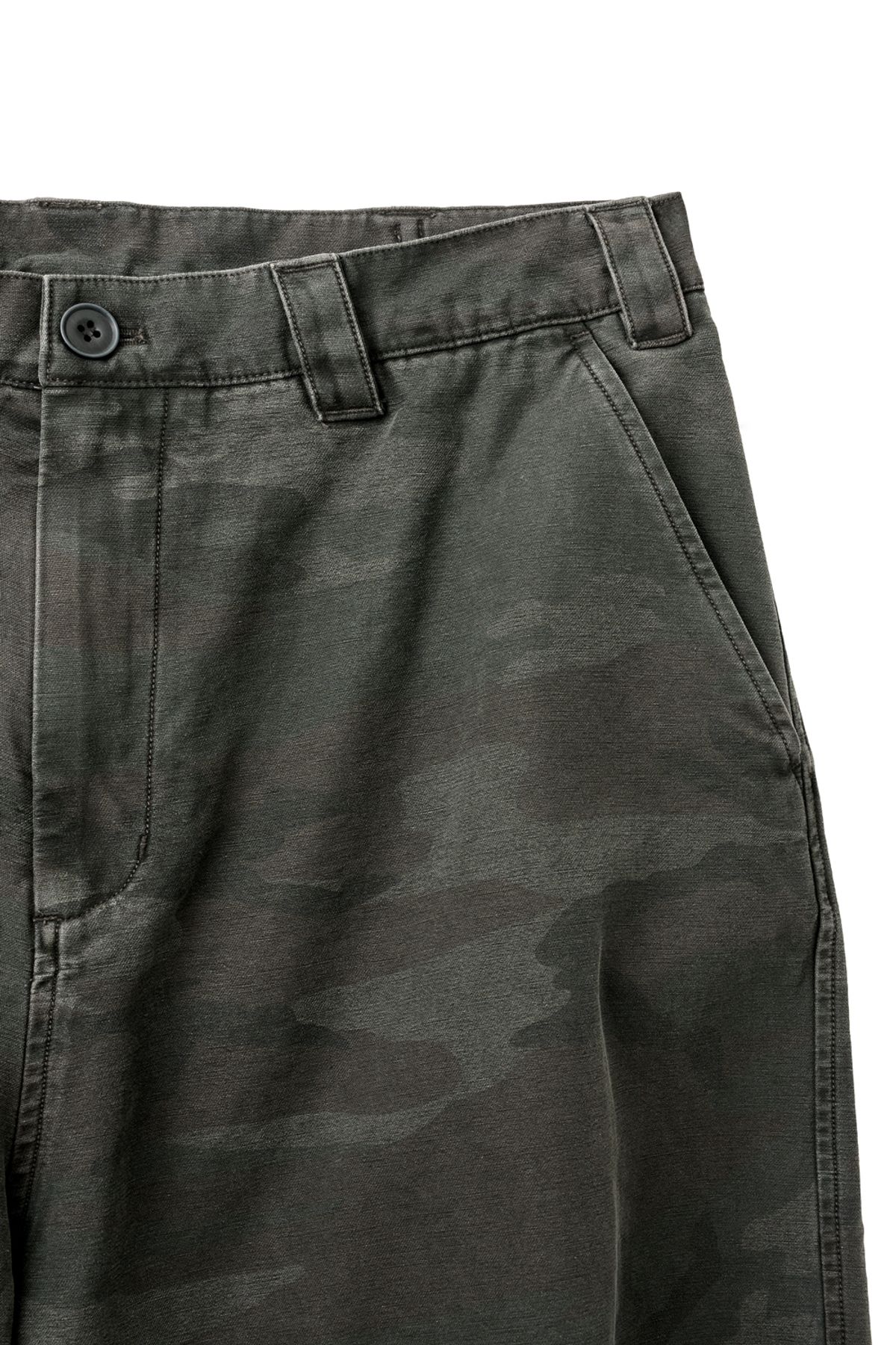 해칭룸(HATCHINGROOM) Snow Shorts Over Dyed Camo Khaki