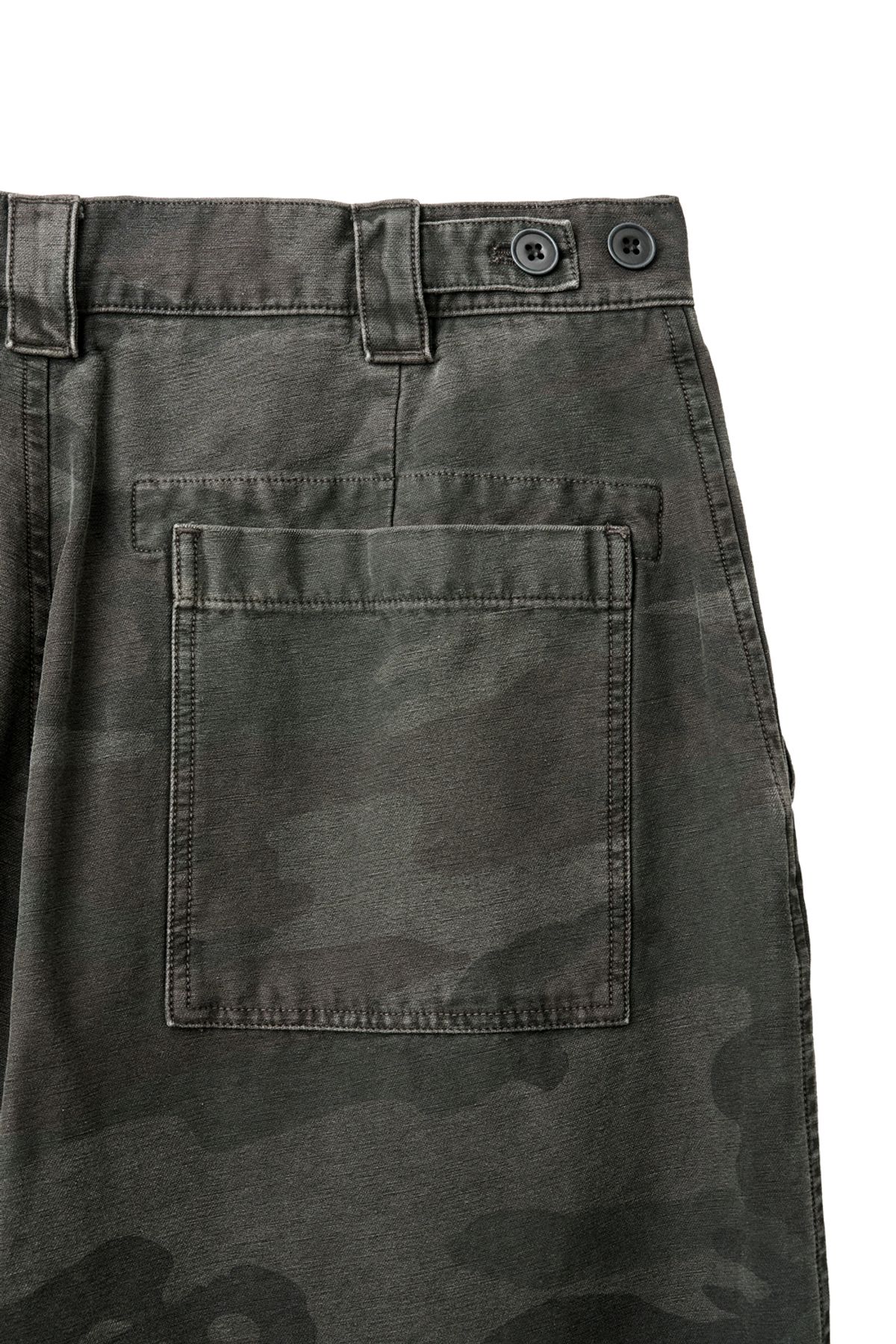 해칭룸(HATCHINGROOM) Snow Shorts Over Dyed Camo Khaki