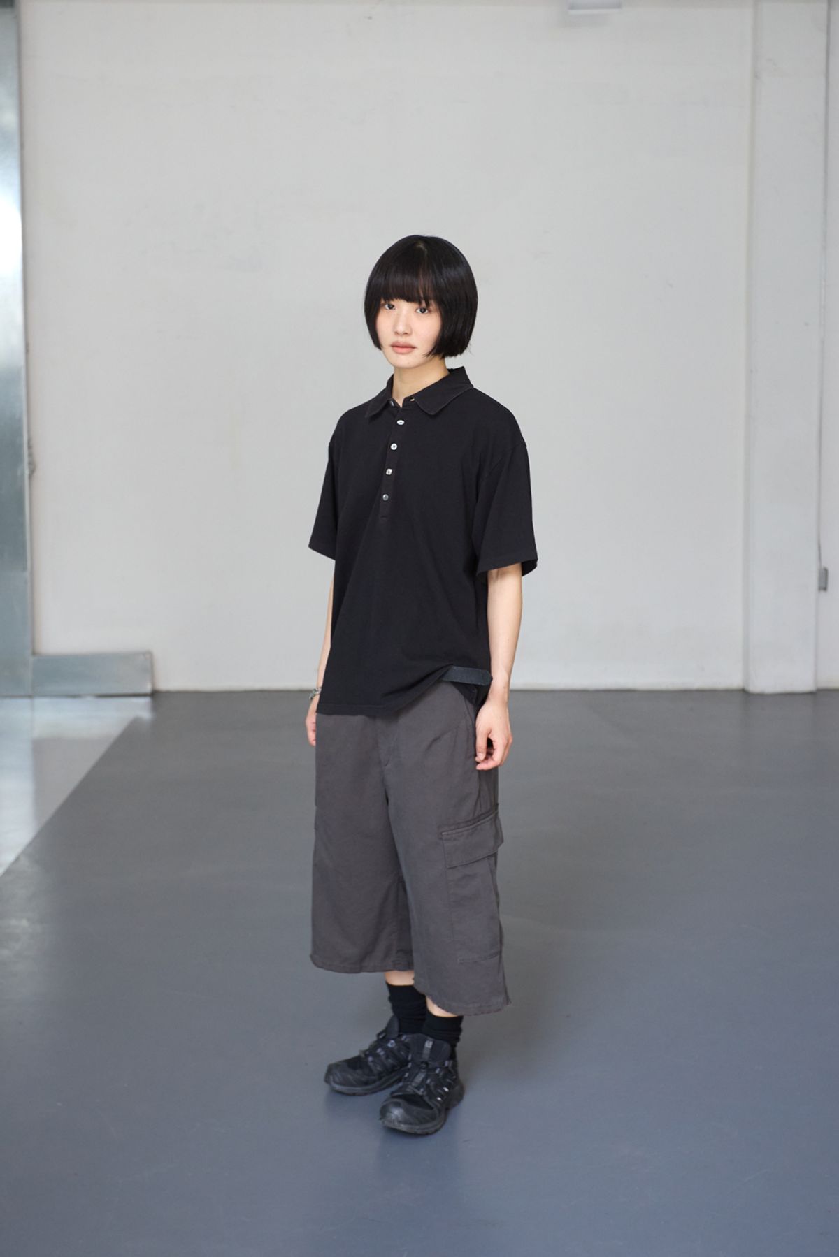 해칭룸(HATCHINGROOM) Twinkle Cargo Shorts Mud Brown