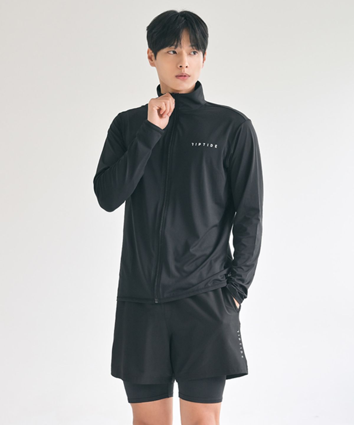 헤링본(HERRINGBONE) [SET] 남성 래쉬가드세트 루즈핏 집업 긴팔 & 투인원 스윔팬츠 RC903 AC902