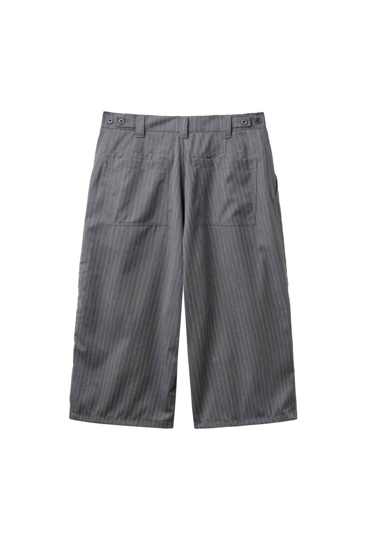 해칭룸(HATCHINGROOM) Snow Shorts Wool Stripe Grey