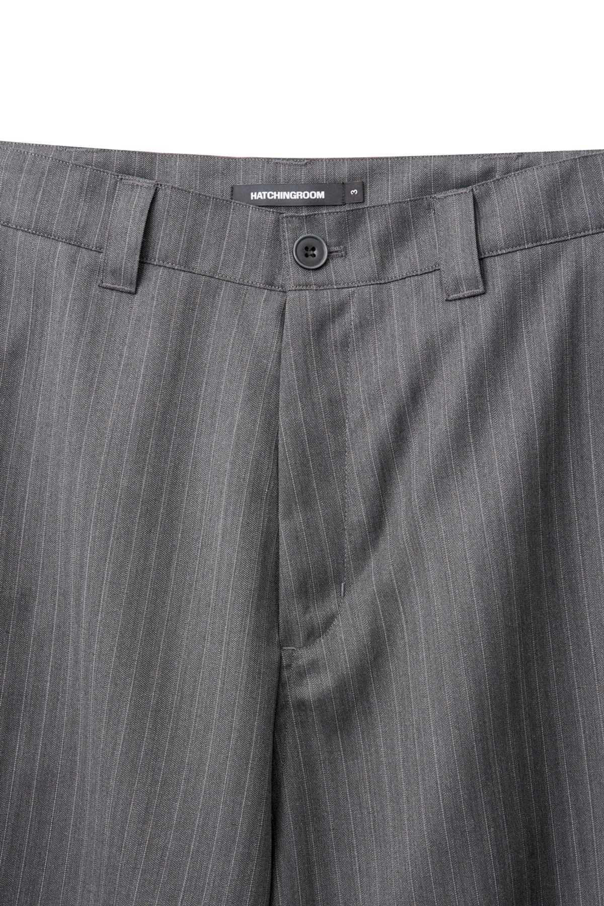 해칭룸(HATCHINGROOM) Snow Shorts Wool Stripe Grey