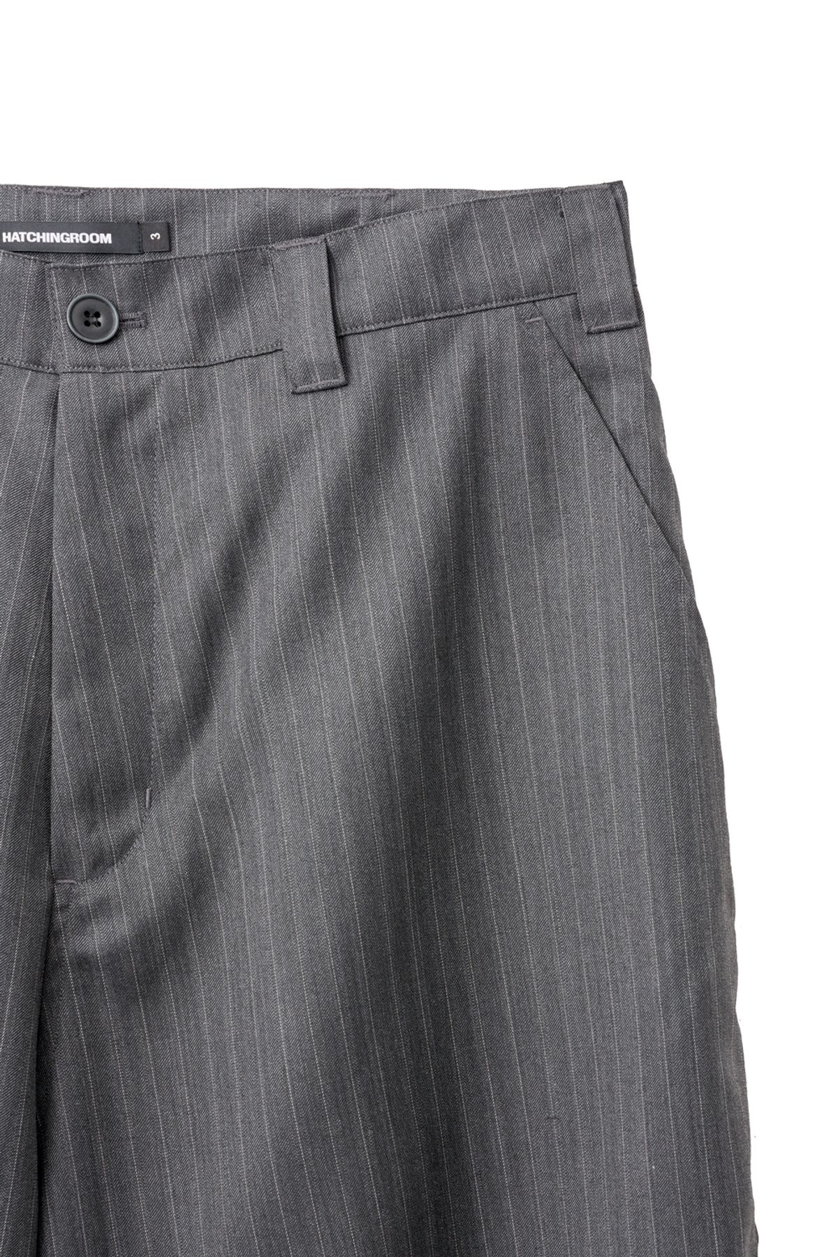 해칭룸(HATCHINGROOM) Snow Shorts Wool Stripe Grey