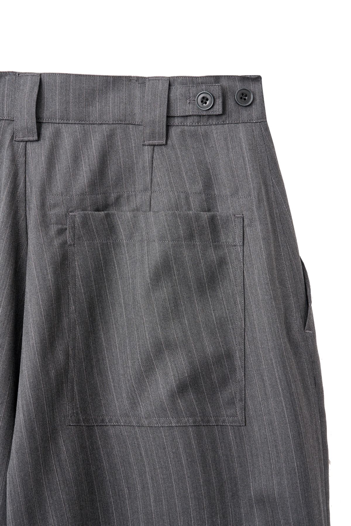 해칭룸(HATCHINGROOM) Snow Shorts Wool Stripe Grey