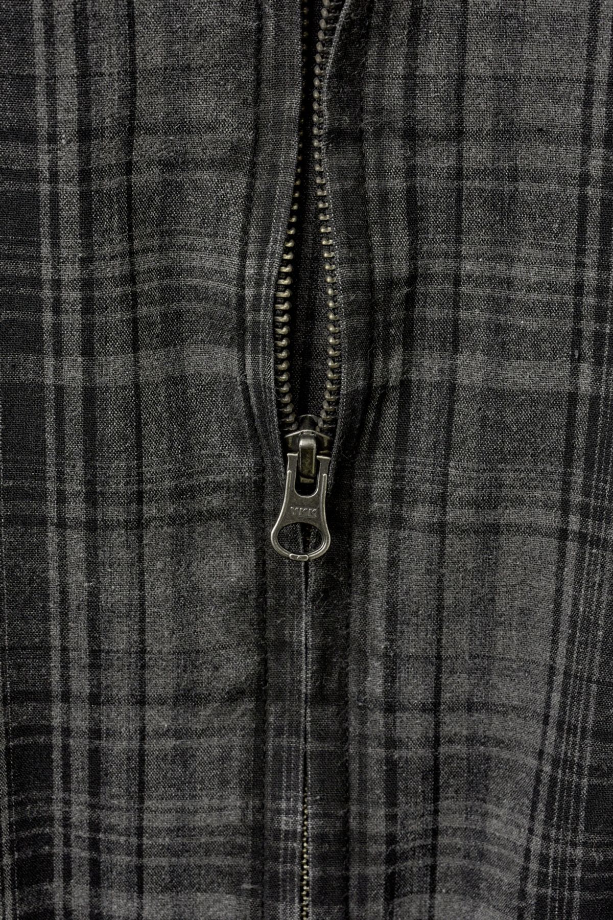 해칭룸(HATCHINGROOM) Shirket Over Dyed Check Charcoal