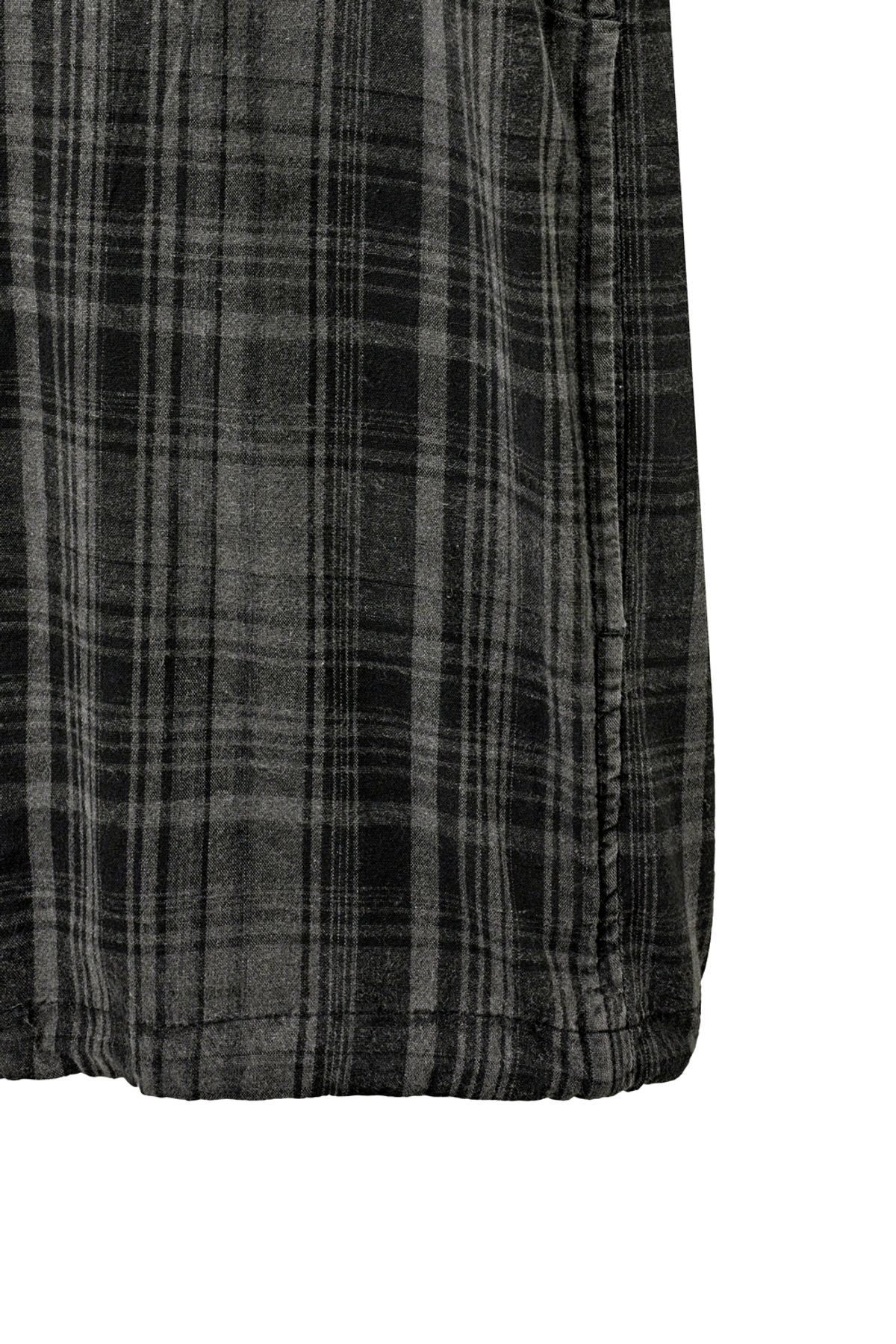 해칭룸(HATCHINGROOM) Shirket Over Dyed Check Charcoal