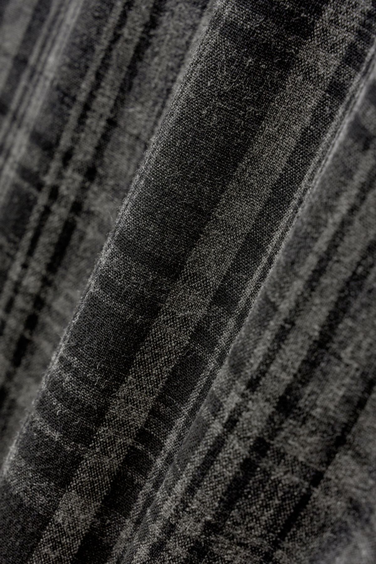 해칭룸(HATCHINGROOM) Shirket Over Dyed Check Charcoal