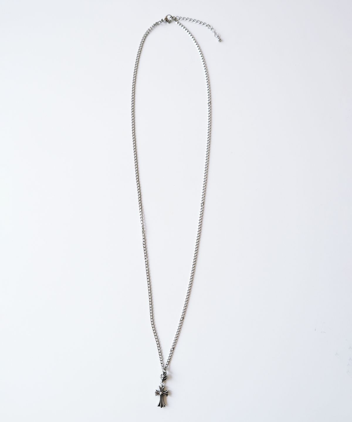 네이키드블러드(NAKEDBLOOD) [HANDMADE]Silverdrop Halo Cross Necklace