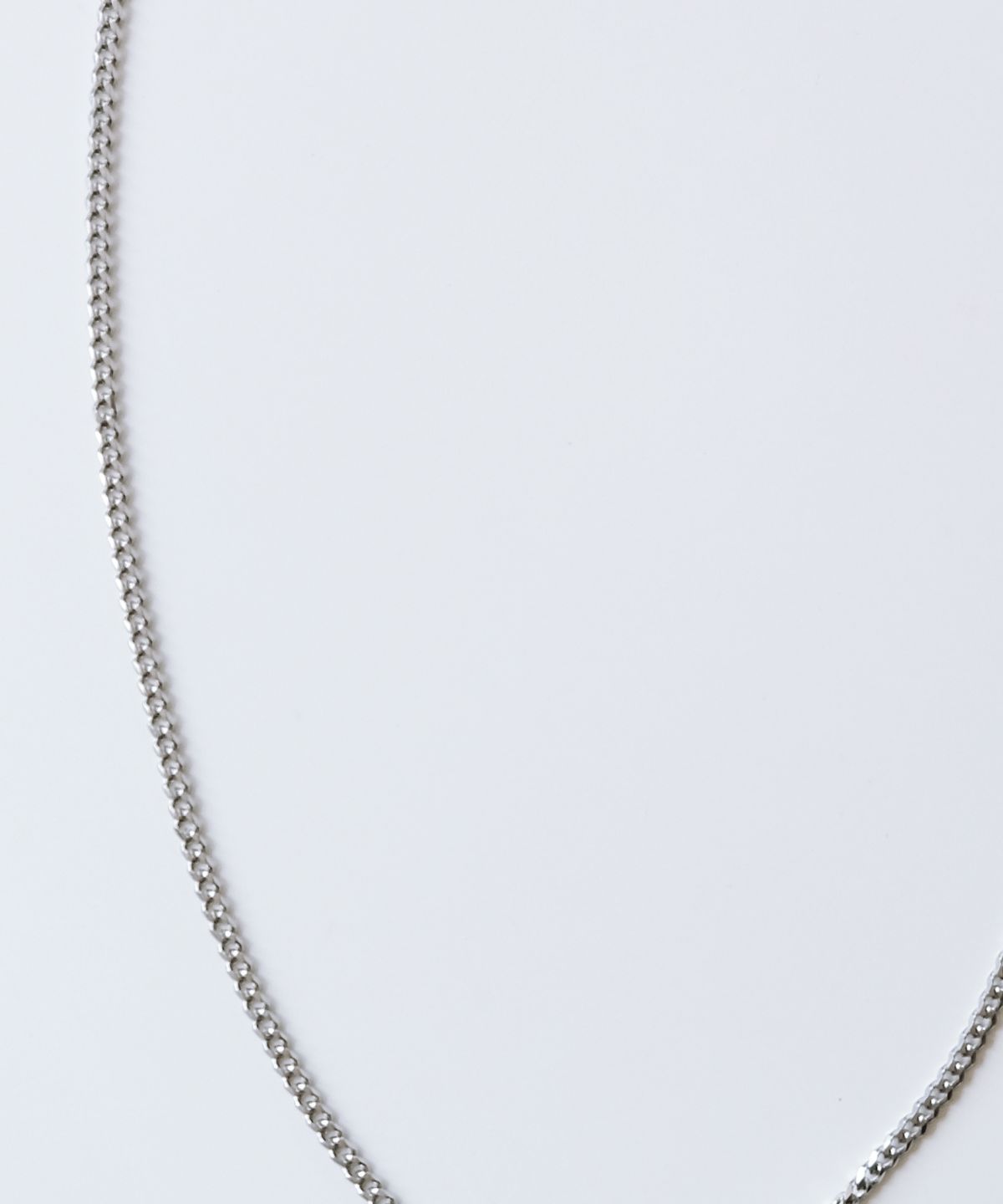 네이키드블러드(NAKEDBLOOD) [HANDMADE]Silverdrop Halo Cross Necklace