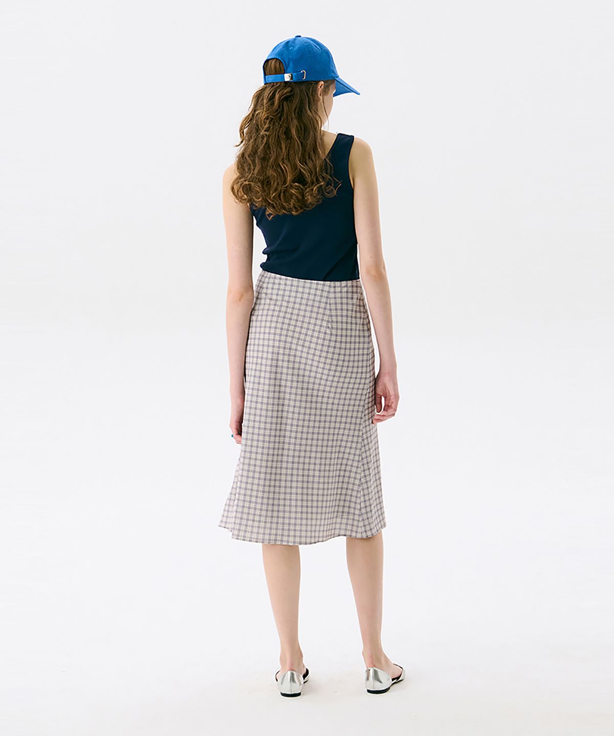 준준스페이스(JUNEJUNE SPACE) Midi Flare Skirt_Beige(미디 플레어 스커트_베이지)