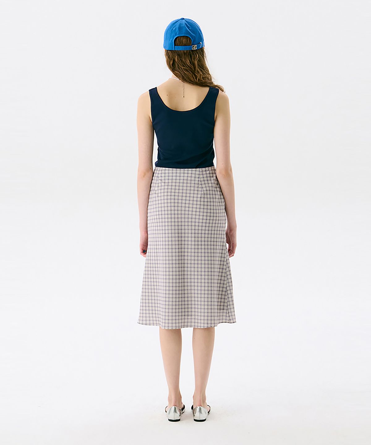 준준스페이스(JUNEJUNE SPACE) Midi Flare Skirt_Beige(미디 플레어 스커트_베이지)