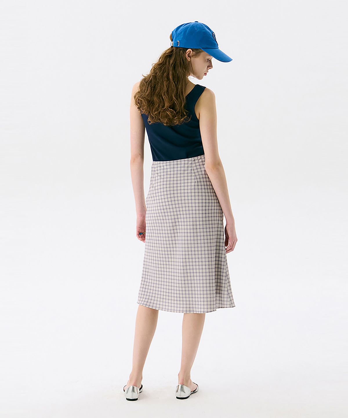 준준스페이스(JUNEJUNE SPACE) Midi Flare Skirt_Beige(미디 플레어 스커트_베이지)