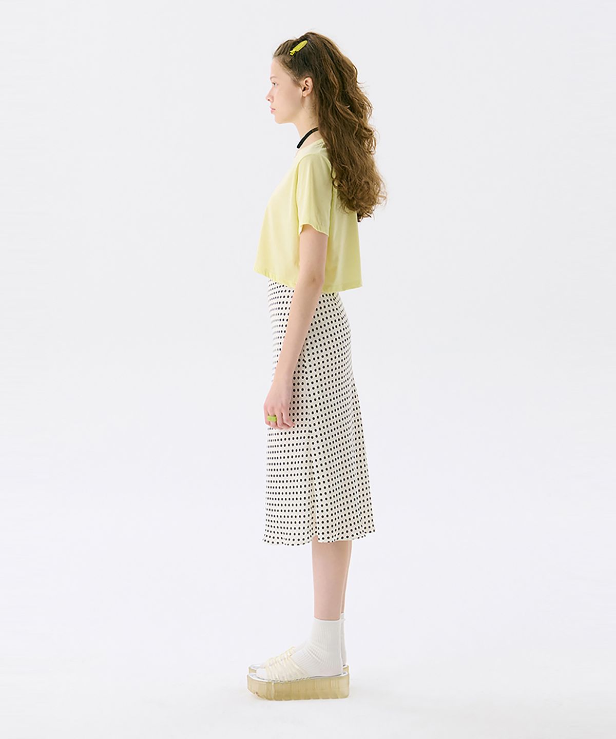 준준스페이스(JUNEJUNE SPACE) Midi Flare Skirt_White(미디 플레어 스커트_화이트)