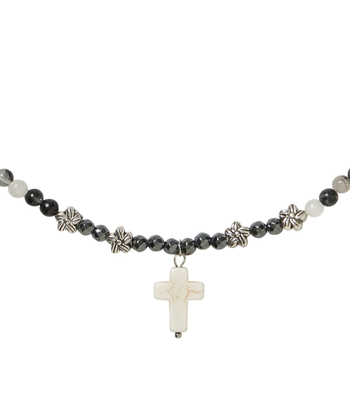 네이키드블러드(NAKEDBLOOD) [HANDMADE] Pale Prayer Beads Necklace