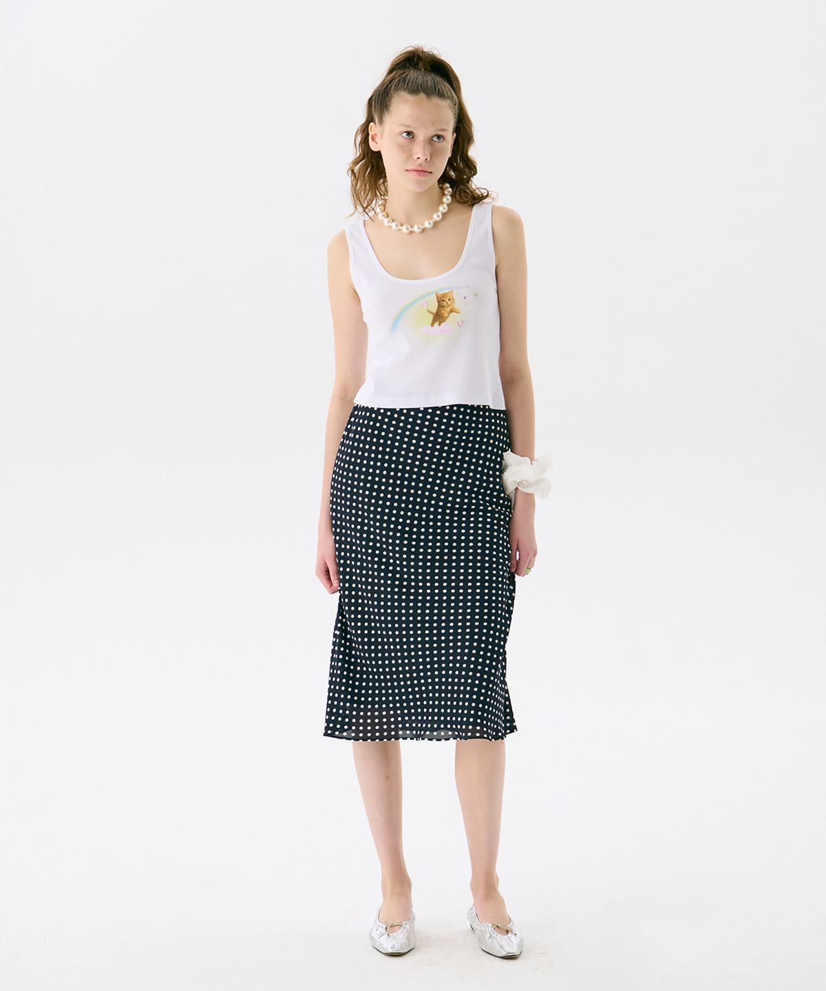 준준스페이스(JUNEJUNE SPACE) Midi Flare Skirt_Dark Navy(미디 플레어 스커트_다크 네이비)