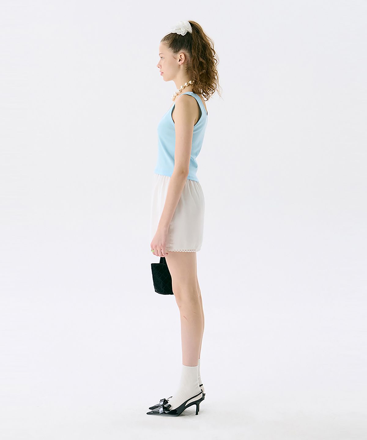 준준스페이스(JUNEJUNE SPACE) Lace Mini Skirt_White(레이스 미니 스커트_화이트)