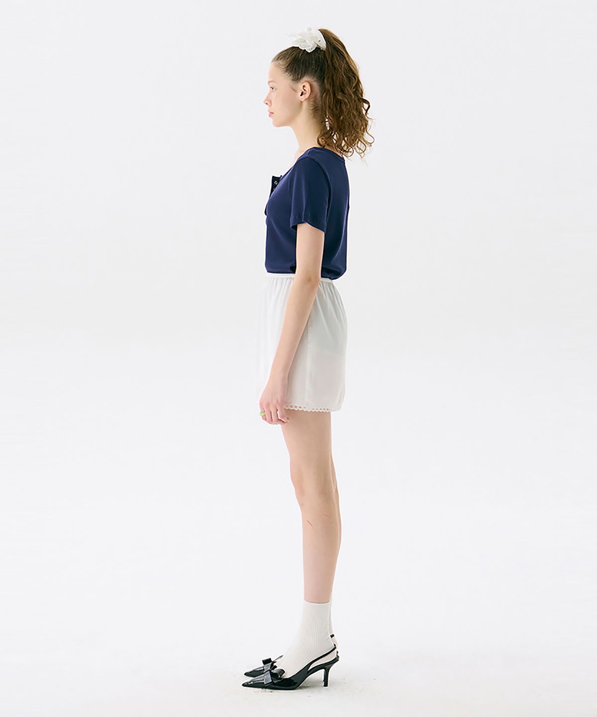 준준스페이스(JUNEJUNE SPACE) Lace Mini Skirt_White(레이스 미니 스커트_화이트)