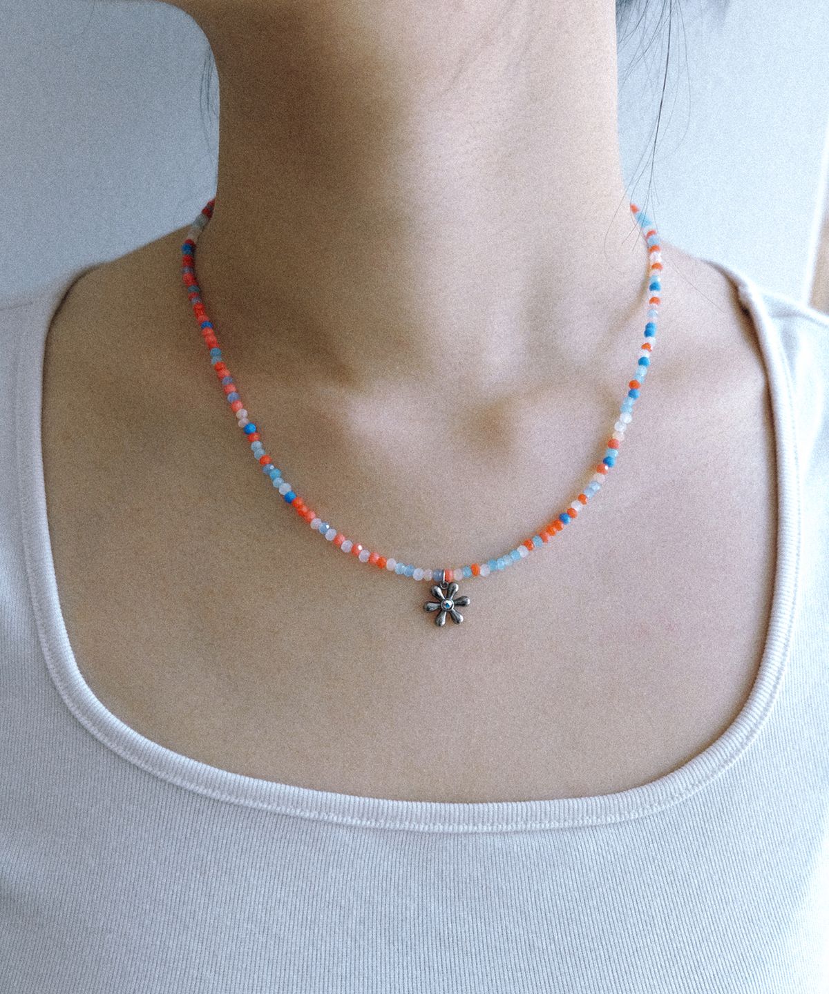 네이키드블러드(NAKEDBLOOD) [HANDMADE] Tiny Bloom Necklace