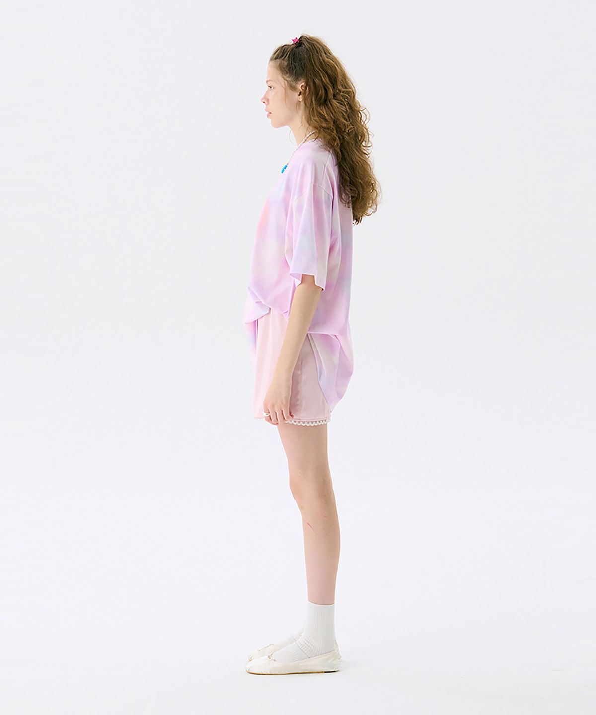 준준스페이스(JUNEJUNE SPACE) Lace Mini Skirt_Light Pink(레이스 미니 스커트_라이트 핑크)
