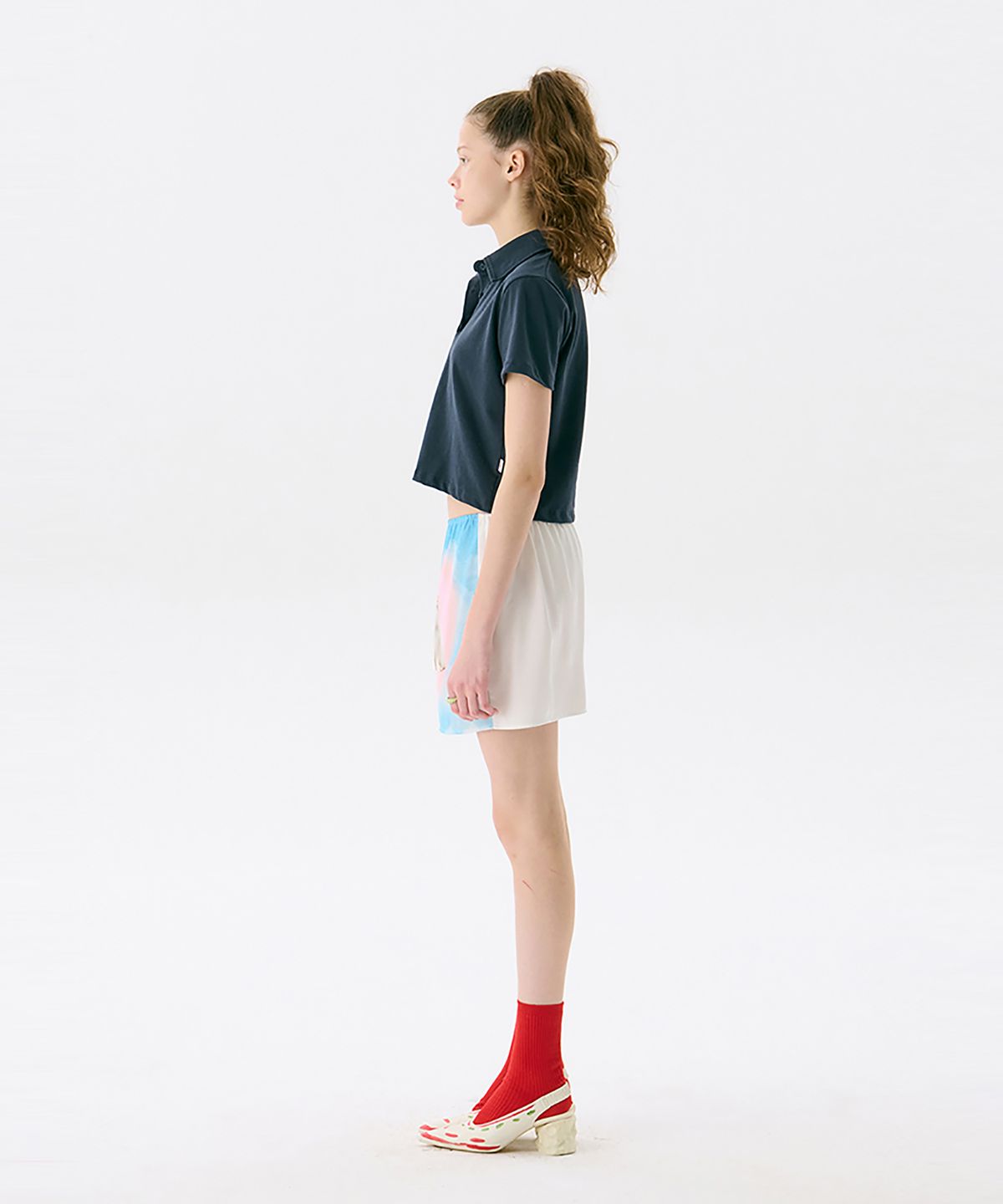 준준스페이스(JUNEJUNE SPACE) Cat Print Mini Skirt_Light Blue(캣 프린트 미니 스커트_라이트 블루)