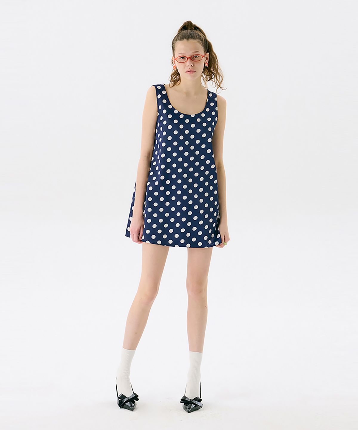 준준스페이스(JUNEJUNE SPACE) Little JuneJune Dress_Navy(리틀 준준 드레스_네이비)