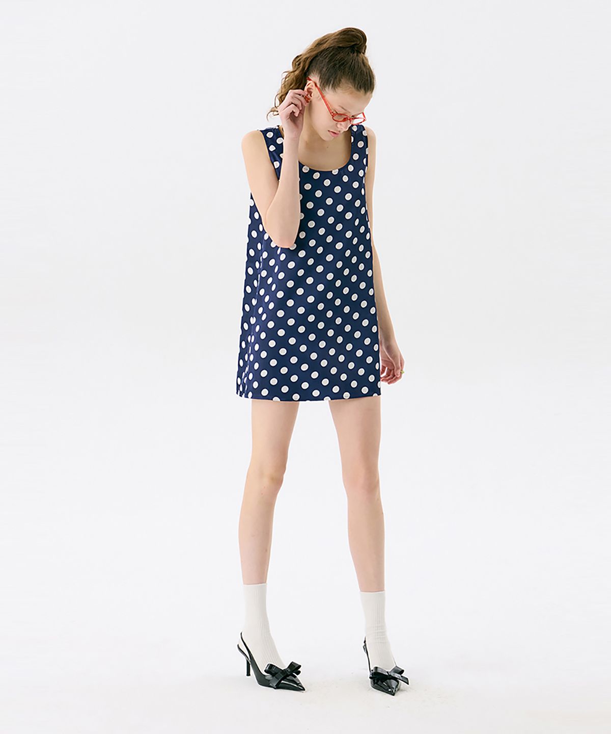 준준스페이스(JUNEJUNE SPACE) Little JuneJune Dress_Navy(리틀 준준 드레스_네이비)