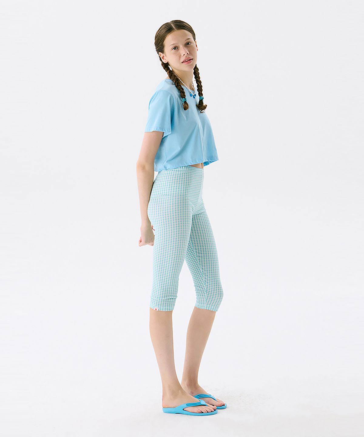 준준스페이스(JUNEJUNE SPACE) Capri leggings_Mint (카프리 레깅스_민트)