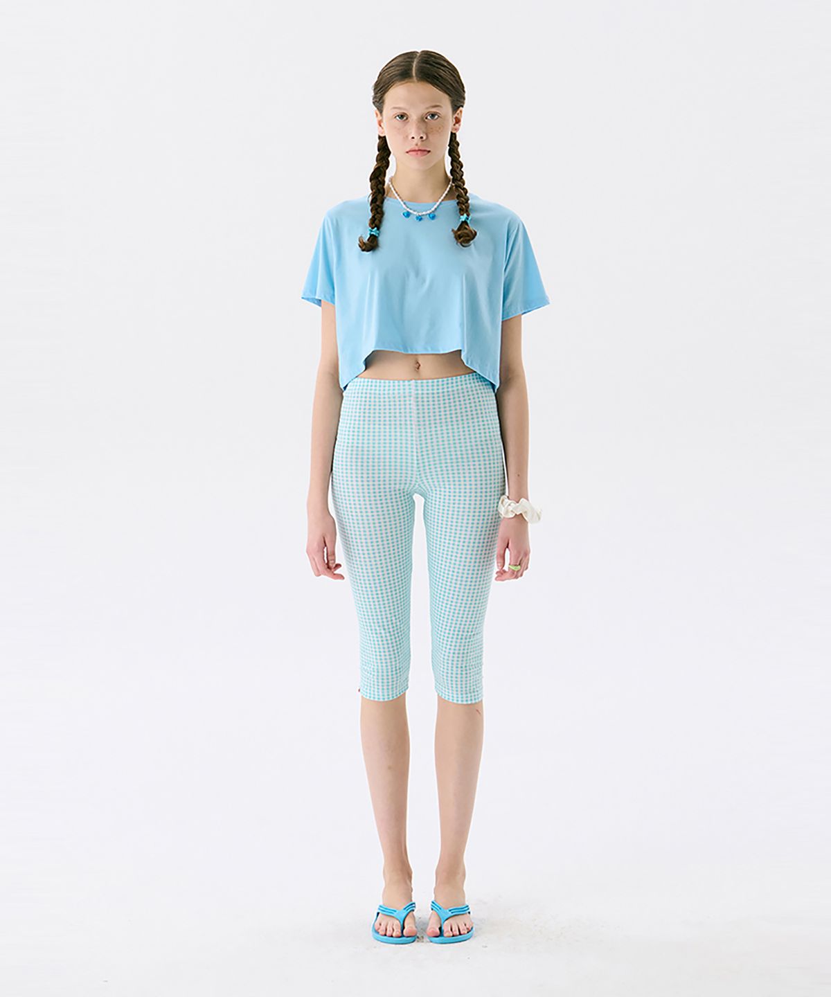 준준스페이스(JUNEJUNE SPACE) Capri leggings_Mint (카프리 레깅스_민트)