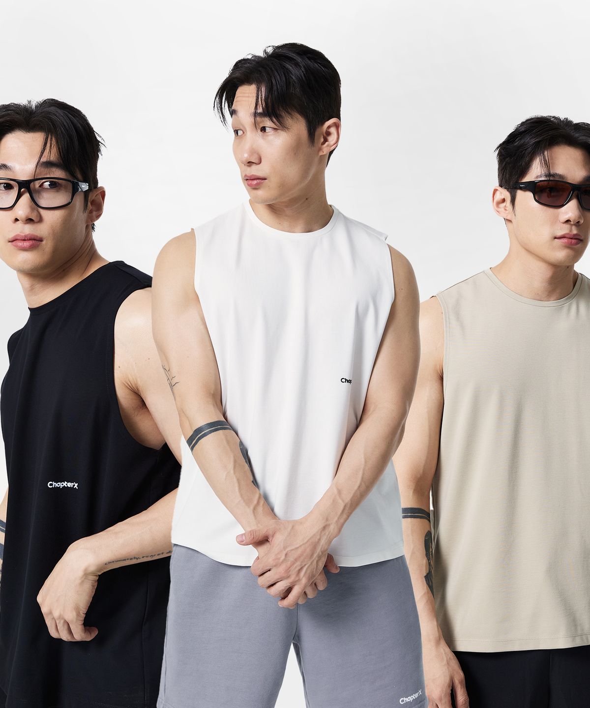 챕터엑스(CHAPTER.X) [2PACK] 레이온 팬텀 퀵 드라이 나시 (3color)